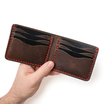 Customized Traditional Bifold Leather Wallet